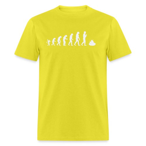 Evolution of man - shit - Men's T-Shirt