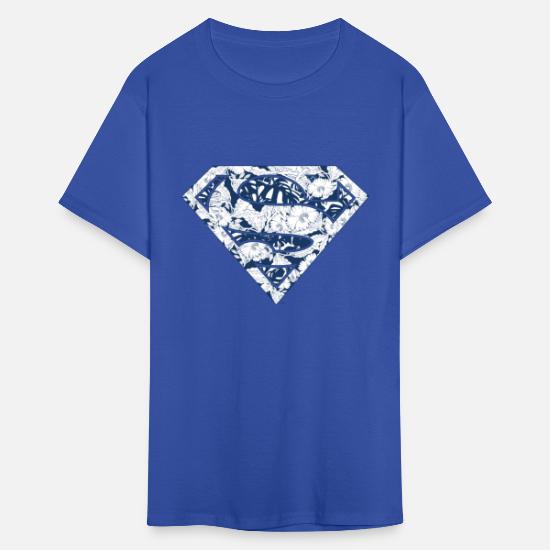 Spreadshirt DC T-Shirt Classic Superman Floral\' Logo Men\'s Comics |