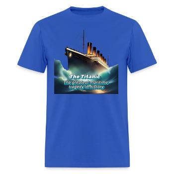 Titanic memory - Men's T-Shirt - royal blue - Front - Jose (178cm)