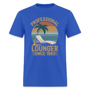 Professional Lounger - Men's T-Shirt - royal blue - Front - Jose (178cm)