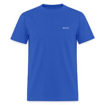 "lecturer" - minimalistic Design - Men's T-Shirt - royal blue - Front - Jose (178cm)