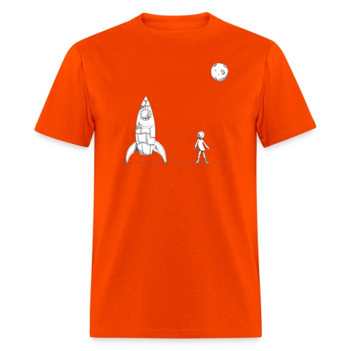 rocket to the moon - Men's T-Shirt