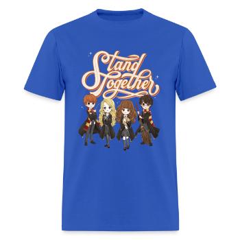 Harry Potter Caractères Animés Stand Together - T-shirt Homme - bleu royal - Devant - Jose (178cm)