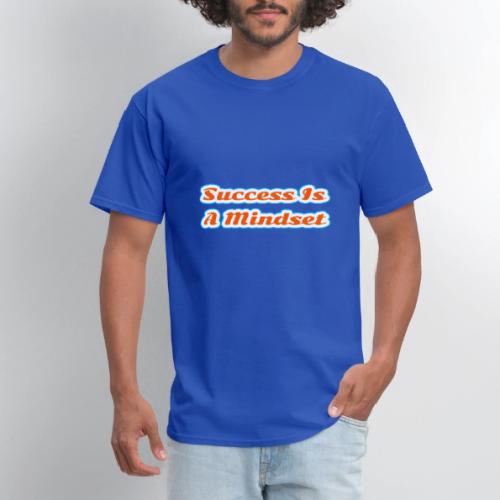 Success Is a Mindset — Motivational Glow Script - Men's T-Shirt