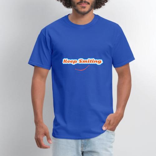 Keep Smiling Positive Vibes Graphic - Men's T-Shirt