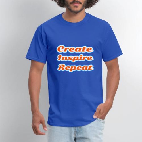Create, Inspire, Repeat — Artist Life Script - Men's T-Shirt