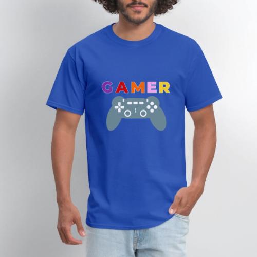 Colorful Gamer Controller Graphic - Men's T-Shirt