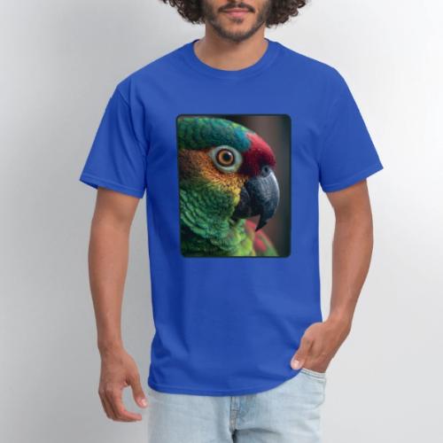 Colorful Parrot Close-Up Design - Men's T-Shirt