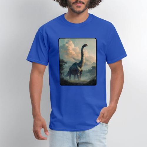 Brachiosaurus Prehistoric Scene Design - Men's T-Shirt