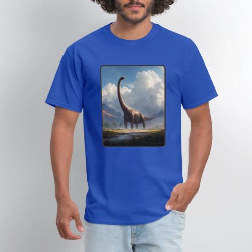 Brachiosaurus Valley Landscape Design - Men's T-Shirt