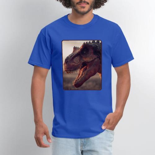 T Rex Roaring Close-Up Design - Men's T-Shirt