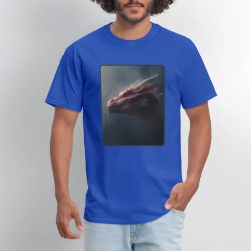 Red Dragon Fog Portrait Design - Men's T-Shirt