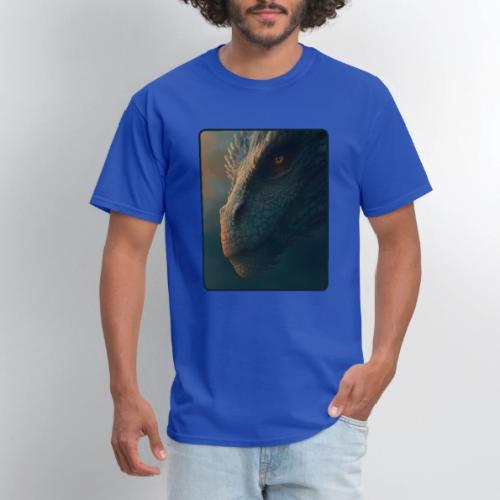 Golden Eye Dragon Close-Up Design - Men's T-Shirt