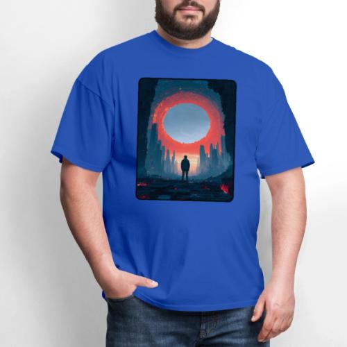 Cosmic Portal Future City Design - Men's T-Shirt