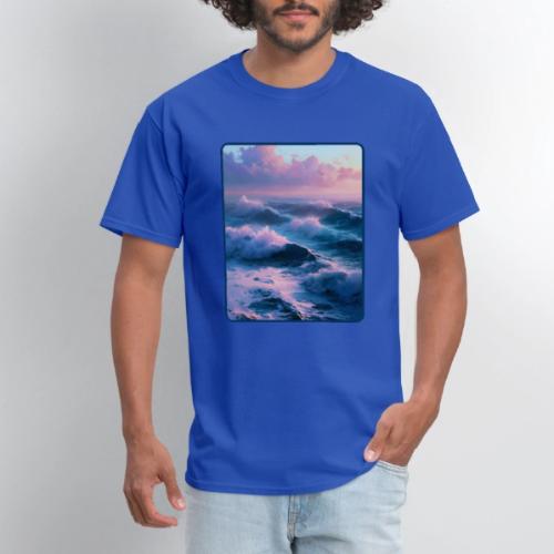 Dreamy Pastel Ocean Sunset Art - Men's T-Shirt