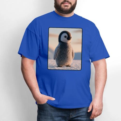 Cute Penguin Chick Sunrise Design - Men's T-Shirt