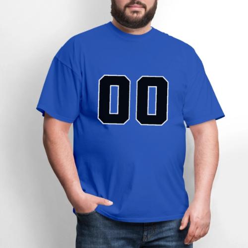 Varsity 00 Athletic Number Design - Men's T-Shirt