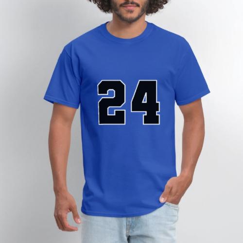 Varsity Number 24 College Font - Men's T-Shirt