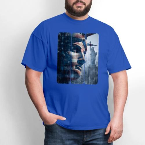 USA: Liberty in Three Visions - Men's T-Shirt