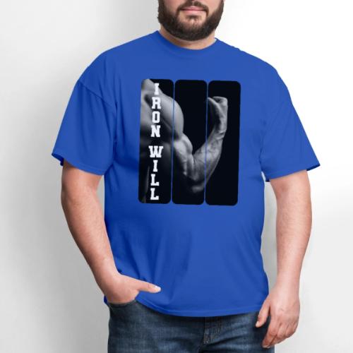Bodybuilding: Iron Will - Men's T-Shirt