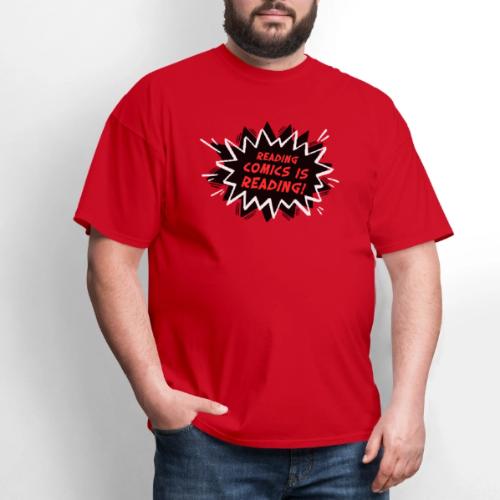 Reading Comics is Reading Emphatic - Men's T-Shirt