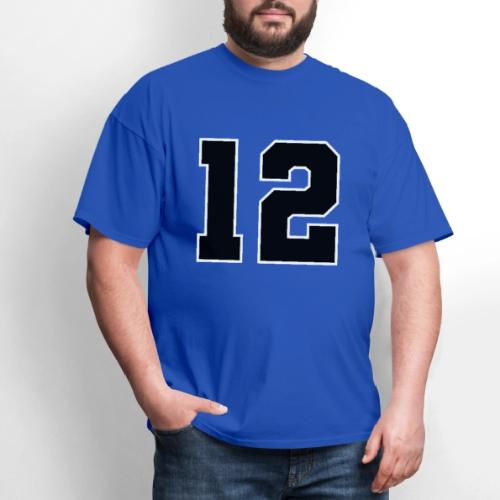 Varsity Number 12 Sports Design - Men's T-Shirt