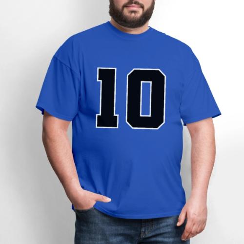 Varsity Number 10 Athletic Design - Men's T-Shirt