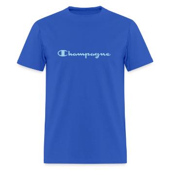 Champagne Top - Men's T-Shirt - royal blue - Front - Jose (178cm)