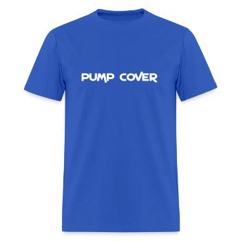 pump cover t-shirt - Men's T-Shirt - royal blue - Front - Jose (178cm)