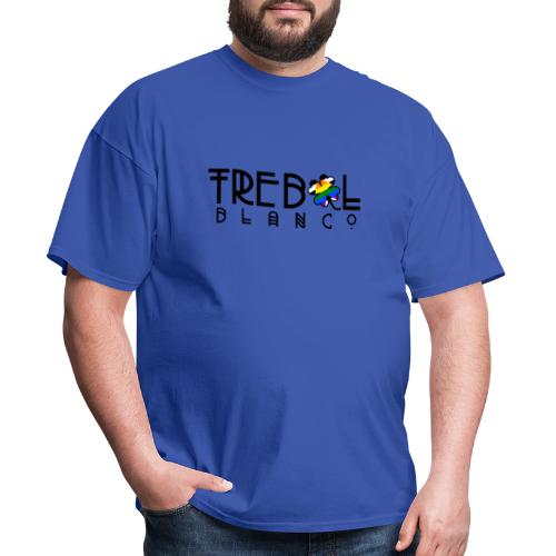 TB Stacked Logo with PRIDE Ally clover - Men's T-Shirt