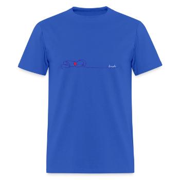 Breath - Men's T-Shirt - royal blue - Front - Jose (178cm)