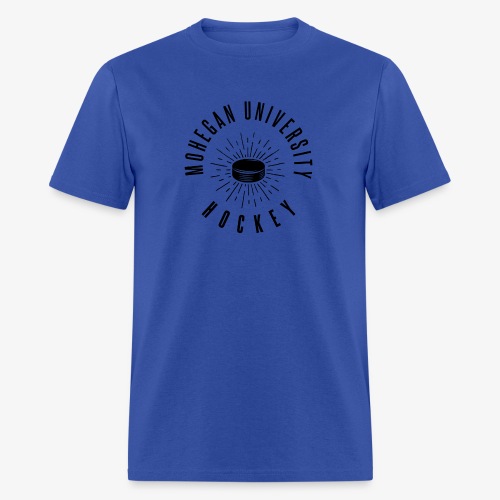 Black Mohegan U Hockey Series Logo - Men's T-Shirt