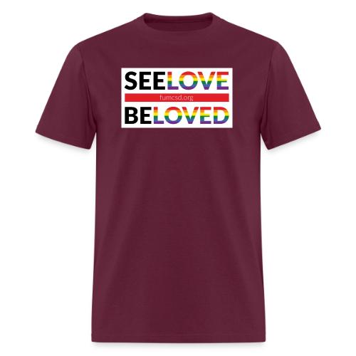 FUMCSD See Love, Be Loved: white design background - Men's T-Shirt