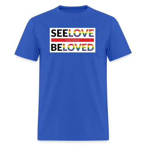 FUMCSD See Love, Be Loved: white design background - Men's T-Shirt