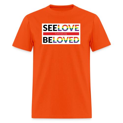 FUMCSD See Love, Be Loved: white design background - Men's T-Shirt