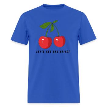 Let's get Satisfied by Cherry - Men's T-Shirt - royal blue - Front - Jose (178cm)