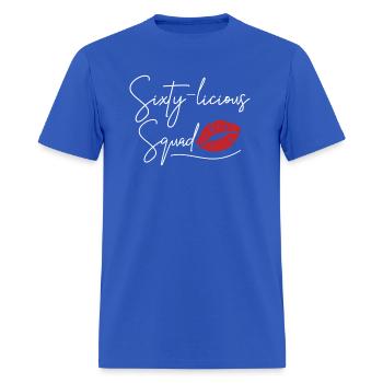 60Th Sixty-Licious - Men's T-Shirt - royal blue - Front - Jose (178cm)