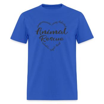 Animal rescue, adopt, foster - Men's T-Shirt - royal blue - Front - Jose (178cm)
