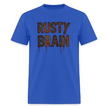 CERVEAU ROUILLÉ - T-shirt Homme - bleu royal - Devant - Jose (178cm)