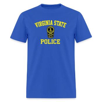 Virginia State Police - Men's T-Shirt - royal blue - Front - Jose (178cm)