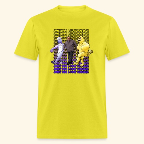 Jones BBQ and Foot Massage - Dancing Wall - Men's T-Shirt