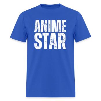 anime star - Men's T-Shirt - royal blue - Front - Jose (178cm)