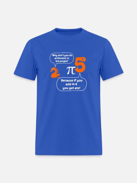 Arithmetic in the jungle - Men's T-Shirt - royal blue