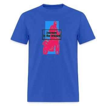 Journey is the reward - Men's T-Shirt - royal blue - Front - Jose (178cm)