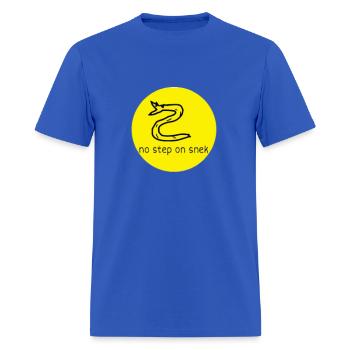 no step on snek - Men's T-Shirt - royal blue - Front - Jose (178cm)