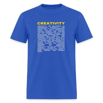 creativity - Men's T-Shirt - royal blue - Front - Jose (178cm)