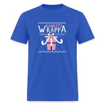 Gangsta Wrappa - Men's T-Shirt - royal blue - Front - Jose (178cm)
