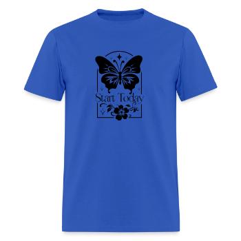 Start Today - Men's T-Shirt - royal blue - Front - Jose (178cm)