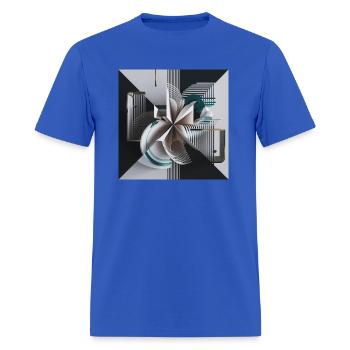Optical Enigma - Men's T-Shirt - royal blue - Front - Jose (178cm)