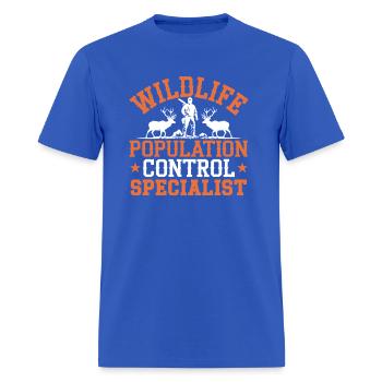 Wildlife Population Control Specialist Hunter Gift - Men's T-Shirt - royal blue - Front - Jose (178cm)